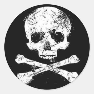 Sticker Rond crâne