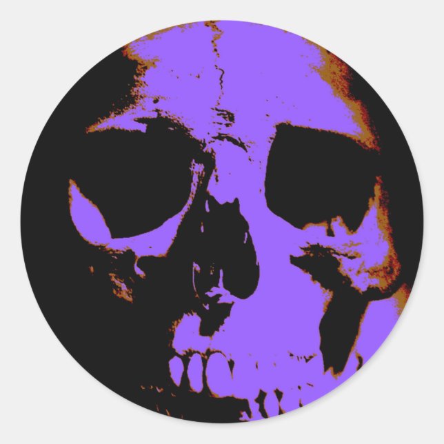 Sticker Rond Crâne (Devant)