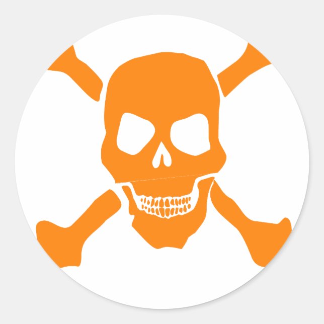 Sticker Rond Crâne (Devant)