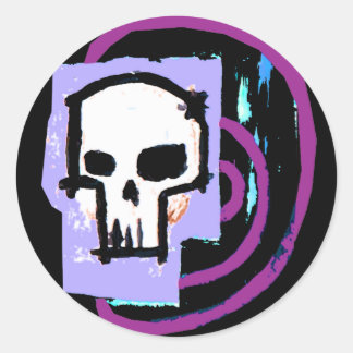 Sticker Rond Crâne 12