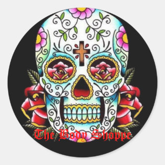 Sticker Rond crâne à sucre, The Body Shoppe