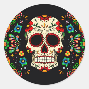 Sticker Rond Crâne de Fiesta