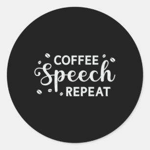 Sticker Rond Crâne Health Coffee
