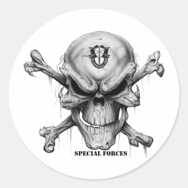Sticker Rond Crâne SF (Devant)