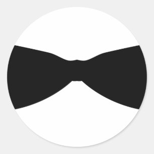 Sticker Rond cravate arc noir