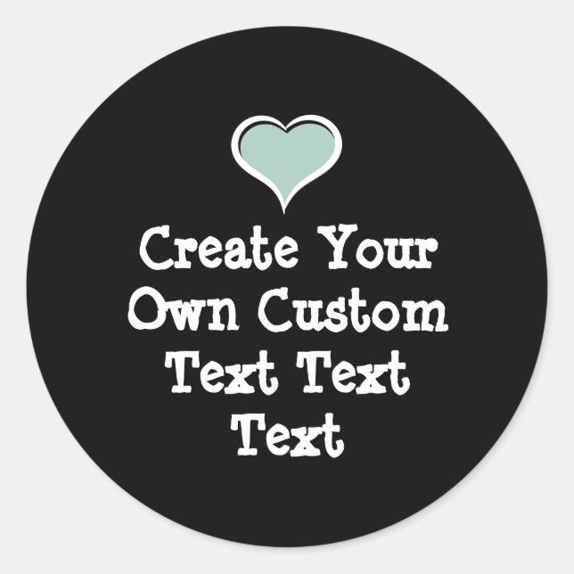 Sticker Rond Create your own custom text (Devant)