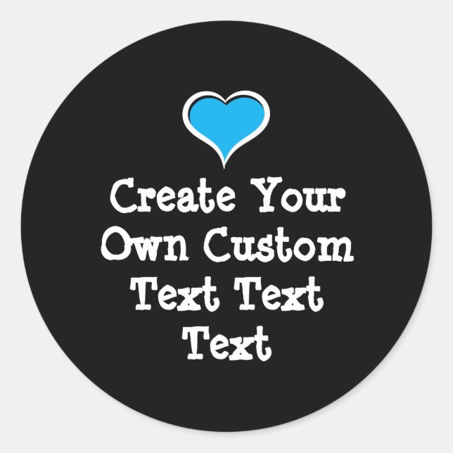Sticker Rond Create your own custom text (Devant)