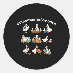 Sticker Rond Créative en surnombre