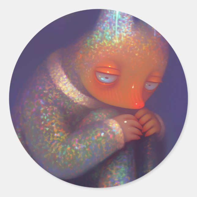 Sticker Rond Créature (Devant)