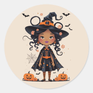 Sticker Rond Creepin it Cute this Halloween