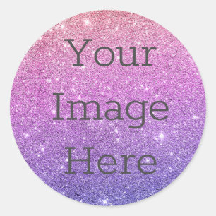 Sticker Rond Créer votre propre poussière de Parties scintill