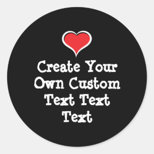 Sticker Rond Créer votre propre texte personnalisé