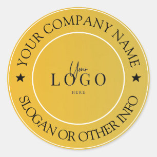Sticker Rond Créez votre logo d'entreprise Classic Classic