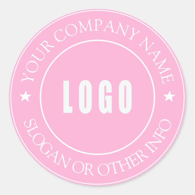Sticker Rond Créez votre logo d'entreprise Classic Classic (Devant)