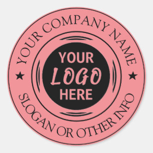 Sticker Rond Créez votre logo d'entreprise Classic Classic