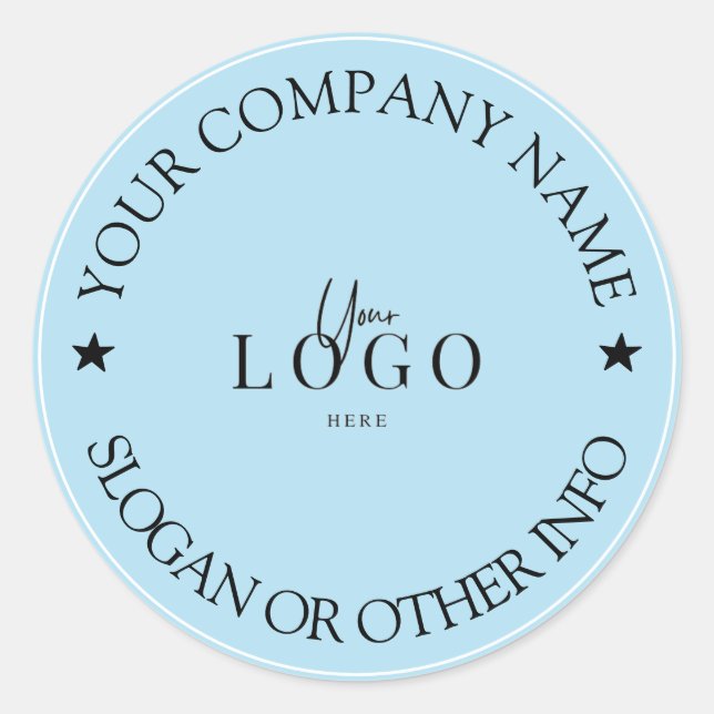 Sticker Rond Créez votre logo d'entreprise Classic Classic (Devant)
