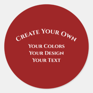 Sticker Rond Créez votre propre