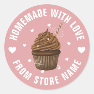 Sticker Rond Créez Votre Propre Boulangerie Personnalisée Maiso
