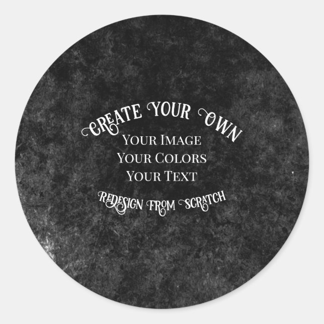Sticker Rond Créez votre propre conception personnalisée (Devant)