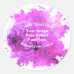 Sticker Rond Créez Votre Propre Design Sur Mesure