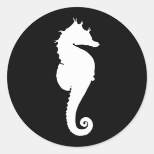 Sticker Rond Créez Votre Propre Hippocampe