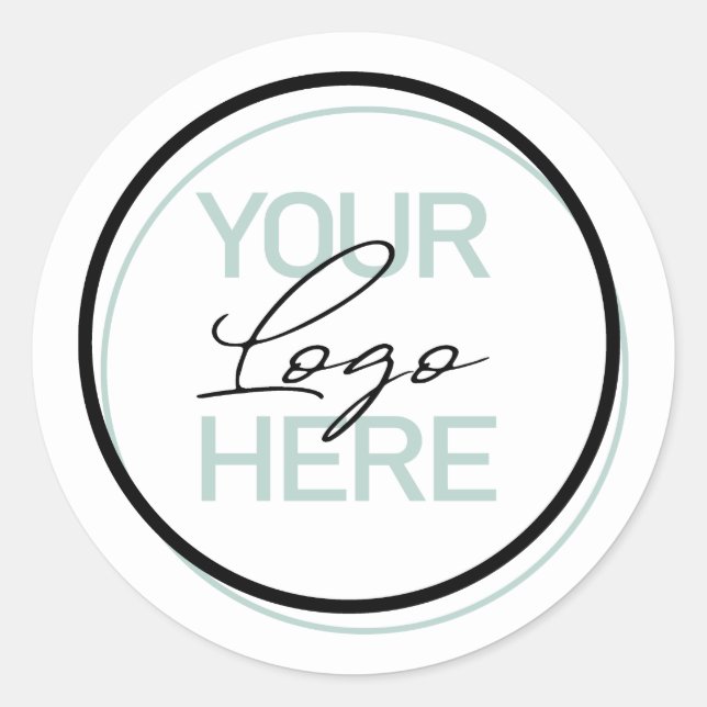 Sticker Rond Créez votre propre logo d'entreprise (Devant)