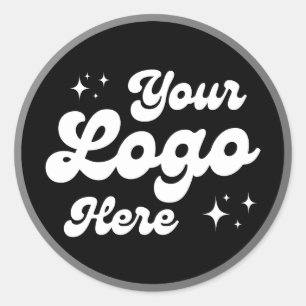 Sticker Rond Créez votre propre logo d'entreprise personnalisé 