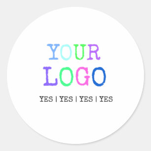 Sticker Rond Créez votre propre logo personnalisé personnalisé
