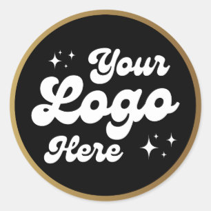 Sticker Rond Créez Votre Propre Logo Professionnel Personnalisé