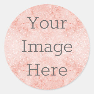 Sticker Rond Créez votre propre marbre de Parties scintillant d