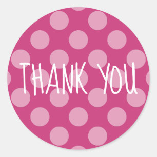 Sticker Rond Créez Votre Propre Merci À Points