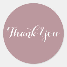 Sticker Rond Créez votre propre Merci Rose Dusty