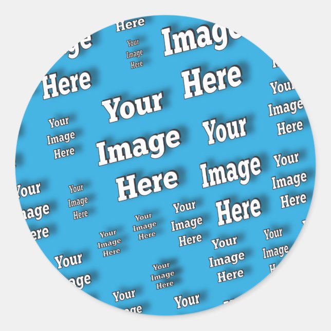 Sticker Rond 🤍 Créez votre propre Modèle personnalisé (Devant)