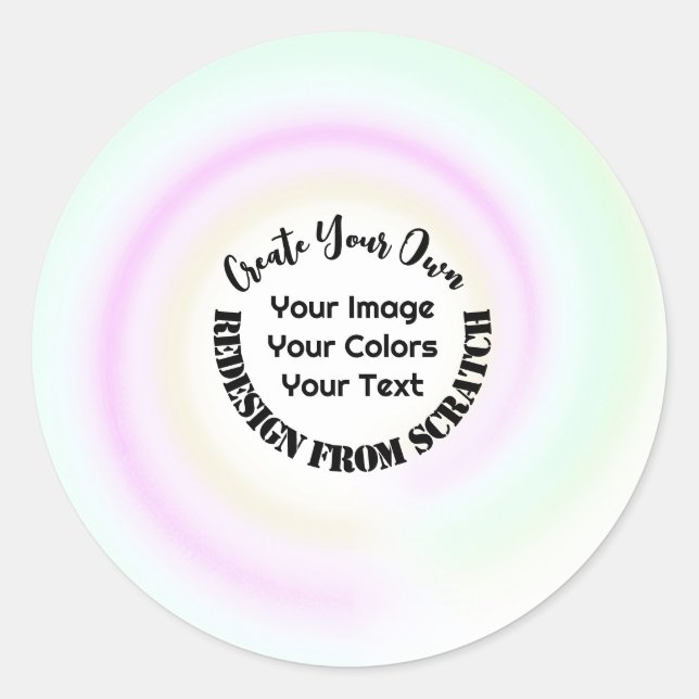 Sticker Rond Créez votre propre personnalisation (Devant)