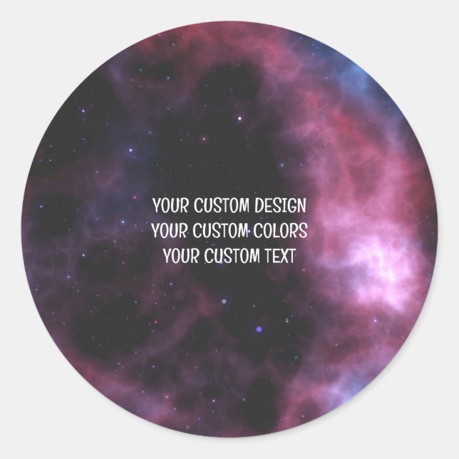 Sticker Rond Créez votre propre personnalisation (Devant)