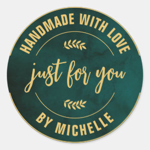 Sticker Rond Créez votre propre personnalisation artisanale ave