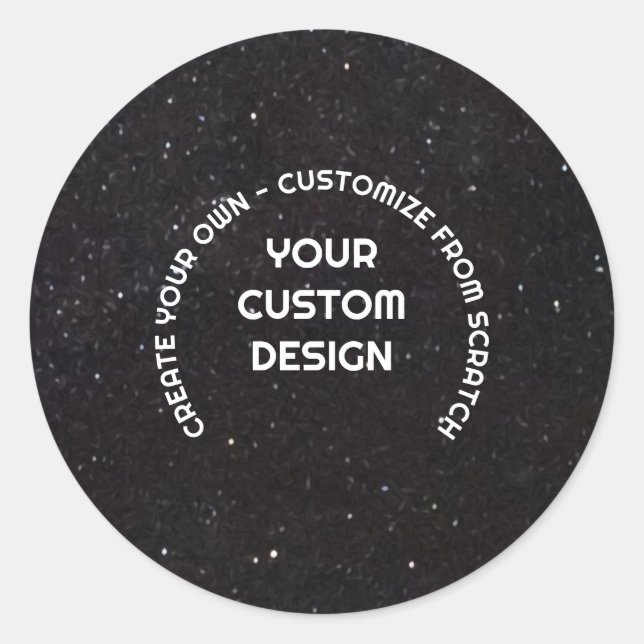Sticker Rond Créez Votre Propre Personnalisé (Devant)