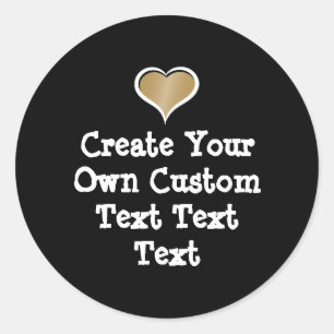 Sticker Rond Créez votre propre texte personnalisé