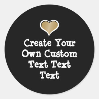 Sticker Rond Créez votre propre texte personnalisé