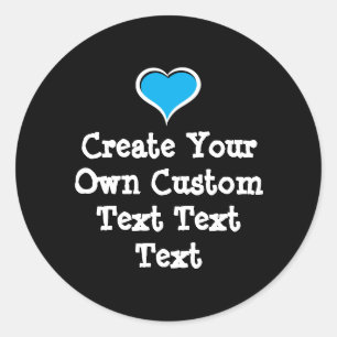 Sticker Rond Créez votre propre texte personnalisé