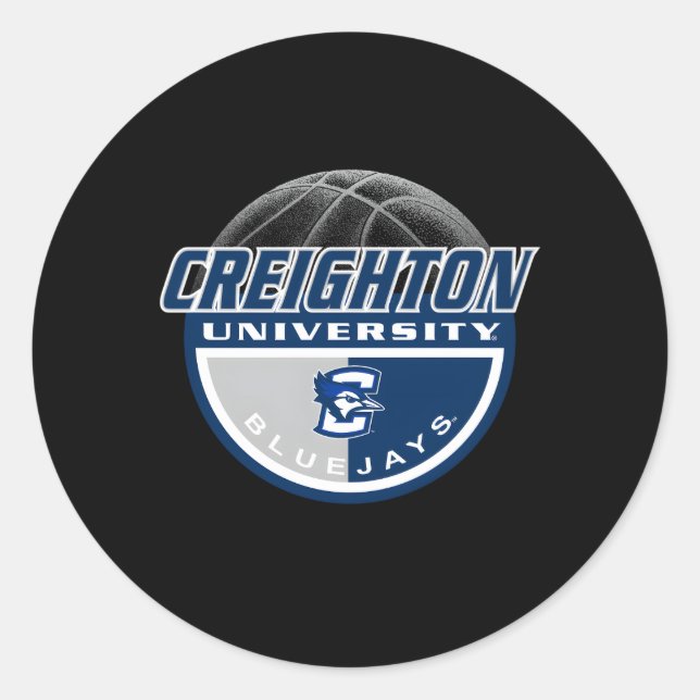 Sticker Rond Creighton Bluejays Basketball Dunk (Devant)