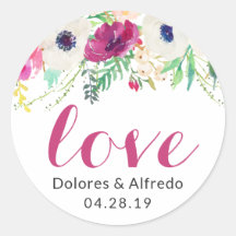 Crème Aquarelle violette Flore Script d'amour