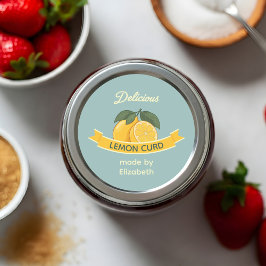 Sticker Rond Crème de citron