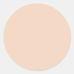 Sticker Rond Crème de vanille couleur printemps été