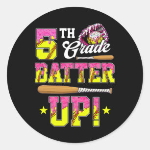 Sticker Rond Crème glacée molle de 5e année Butter Up Drip Ck à