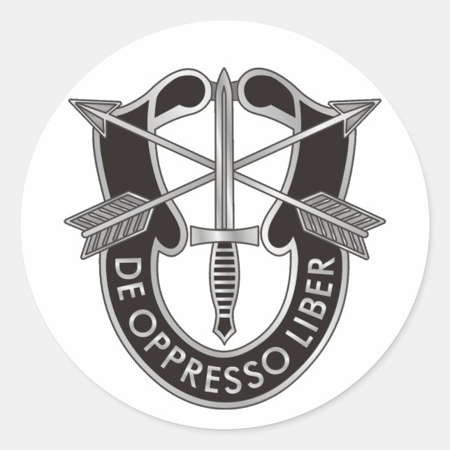 Sticker Rond Crest des forces spéciales américaines (Devant)