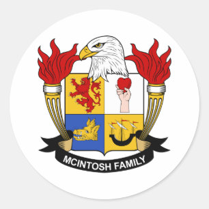 Sticker Rond Crête de famille de McIntosh
