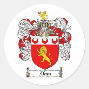 STICKER ROND CRÊTE DE FAMILLE DEAN - MANTEAU D'ARMES DEAN