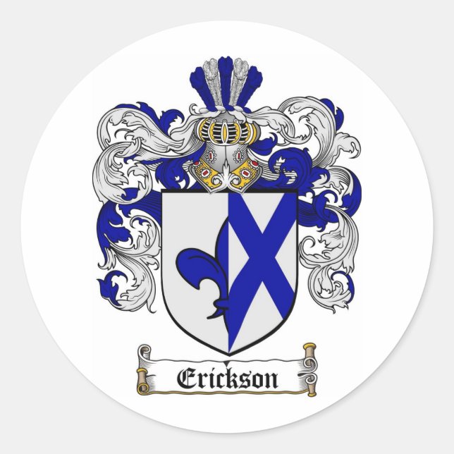 STICKER ROND CRÊTE DE FAMILLE ERICKSON - BRAS D'ERICKSON (Devant)