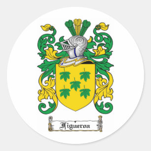 STICKER ROND CRÊTE DE FAMILLE FIGUEROA - MANTEAU D'ARMES FIGUER